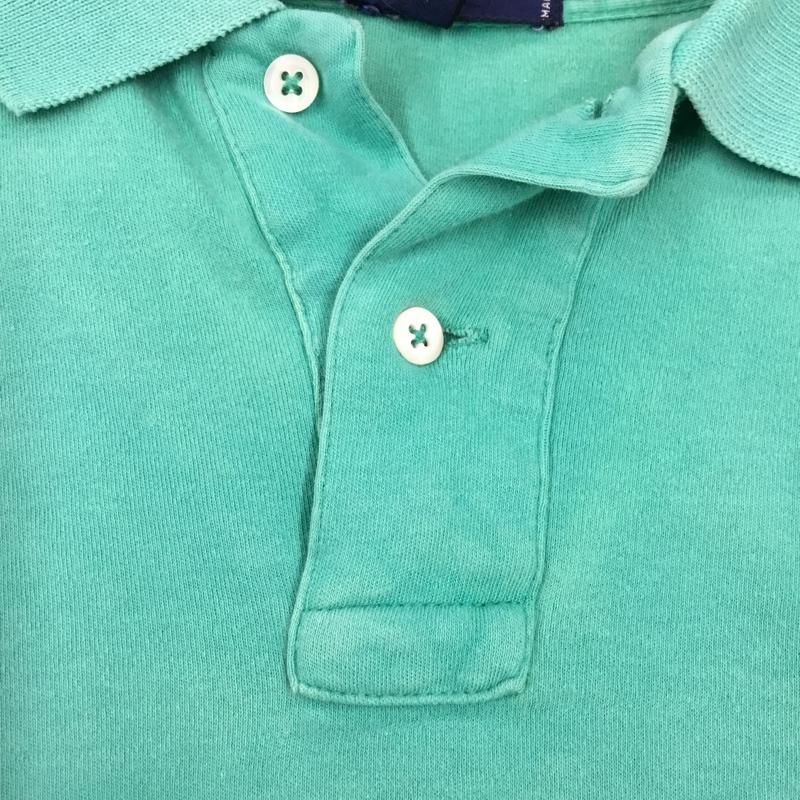 ラルフローレン RALPHLAUREN ポロシャツ 半袖 半袖カットソー プリントTシャツ クルーネックカットソー M ロゴ、文字 薄緑 / ライトグリーン /  メンズ USED 古着 中古 10113307