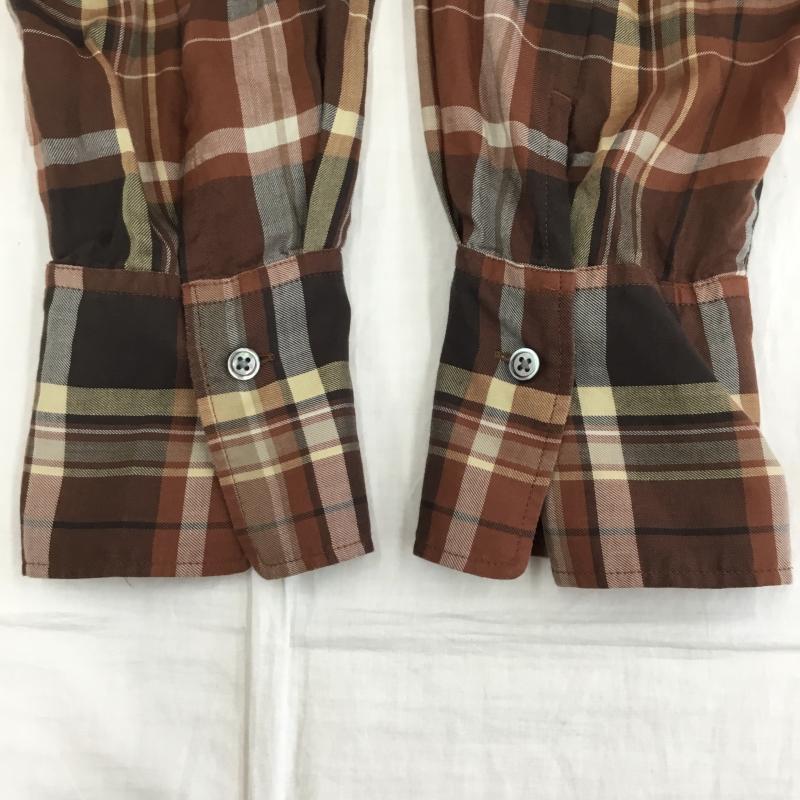 イエナ IENA シャツ、ブラウス 長袖 FREE チェック 茶 / ブラウン / レディース USED 古着 中古 10129981