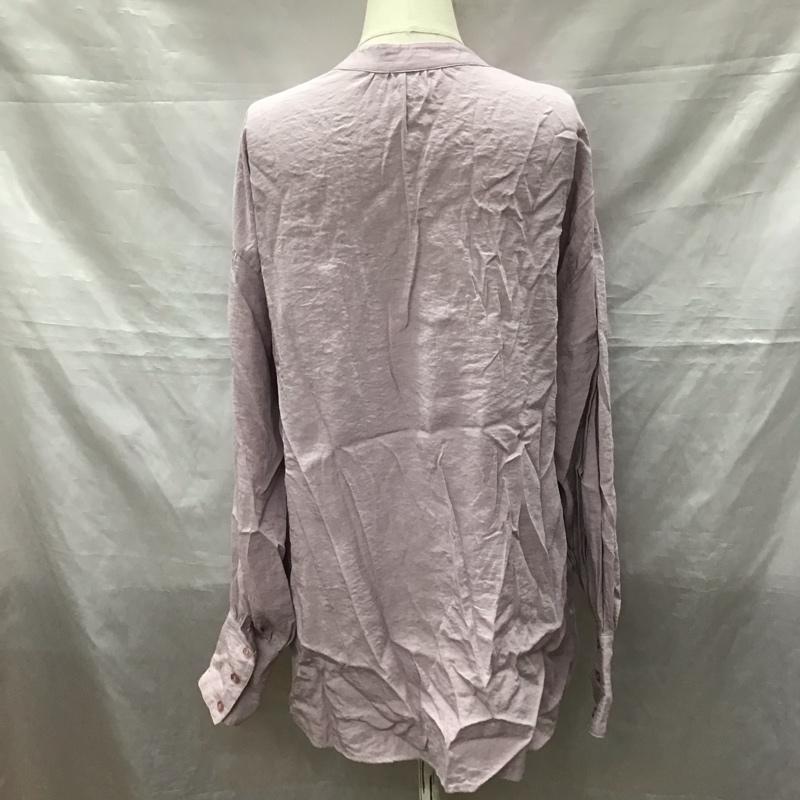 アルシーヴ archives シャツ、ブラウス 長袖 チャイナシャツ M 無地 紫 / パープル / レディース USED 古着 中古 10123448