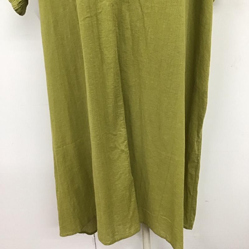 ローリーズファーム LOWRYS FARM ワンピース ロングスカート LF720005TK 長袖 FREE 無地 薄緑 / ライトグリーン /  レディース USED 古着 中古 10133458