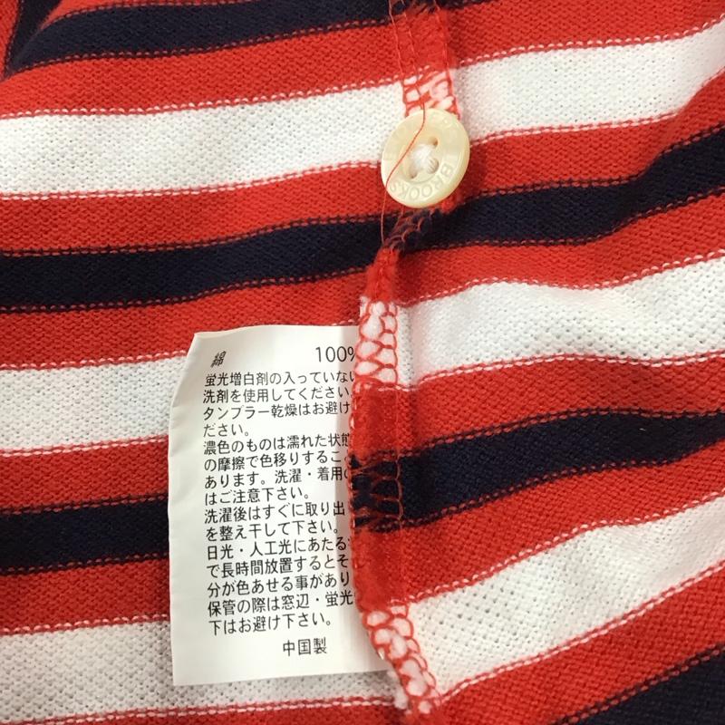 ブルックスブラザーズ BROOKS BROTHERS ポロシャツ 半袖 半袖ポロシャツ カラーシャツ 半袖カットソー ボーダー M ボーダー柄 マルチカラー / マルチカラー /  メンズ USED 古着 中古 10111466