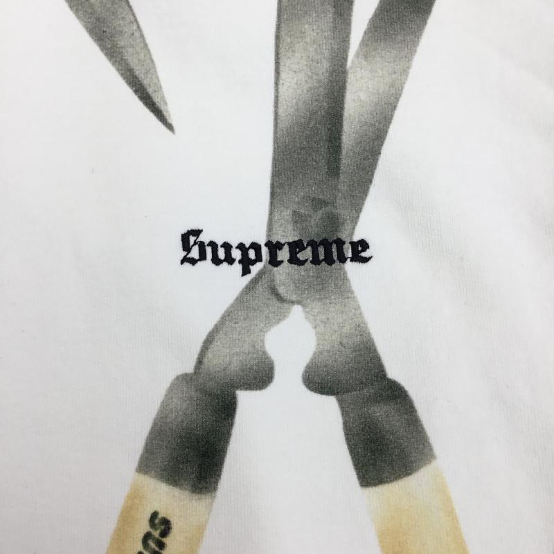シュプリーム Supreme パーカー 長袖 19SS Shears Hooded Sweatshirt XL 白 / ホワイト / X 黄 / イエロー / メンズ USED 古着 中古 10139149