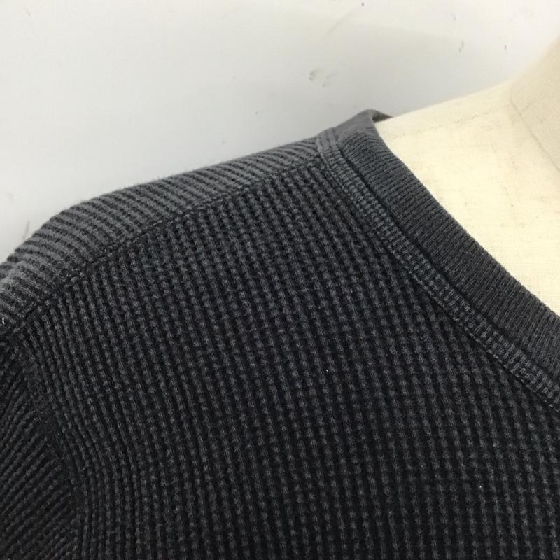 マッコイ McCOOY Tシャツ 半袖 半袖カットソー ワッフルTシャツ クルーネックカットソー 38 無地 黒 / ブラック /  メンズ USED 古着 中古 10113149