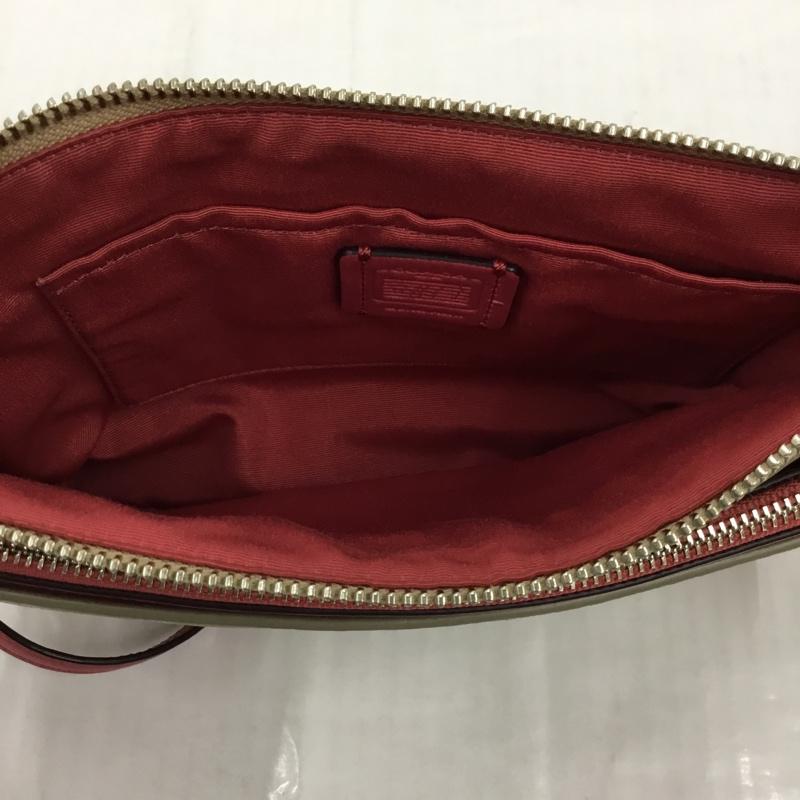 コーチ COACH ショルダーバッグ ショルダーバッグ F58316 シグネチャー ロゴ、文字 ベージュ / ベージュ / X 桃 / ピンク / レディース USED 古着 中古 10105768