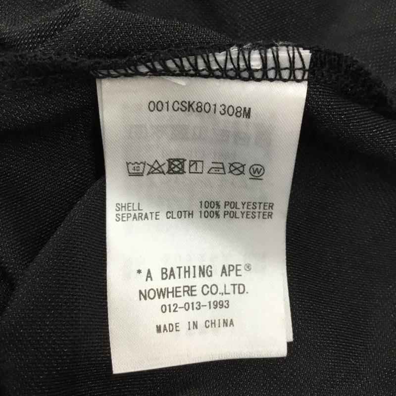 アベイシングエイプ A BATHING APE ポロシャツ 半袖 001CSK801308M MULTI LOGO RELAXED FIT SOCCER JERSEY ゲームシャツ XL ロゴ、文字 黒 / ブラック / メンズ USED 古着 中古 10117080