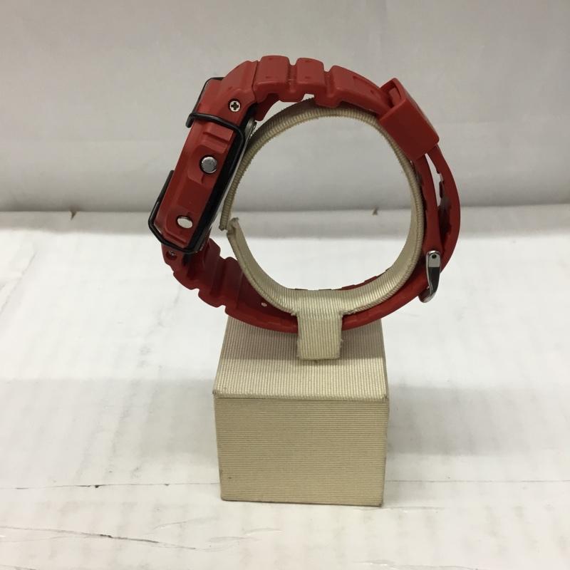 ジーショック G-SHOCK 腕時計 デジタル DW-5600P スクエア ロゴ、文字 赤 / レッド / メンズ USED 古着 中古 10106396