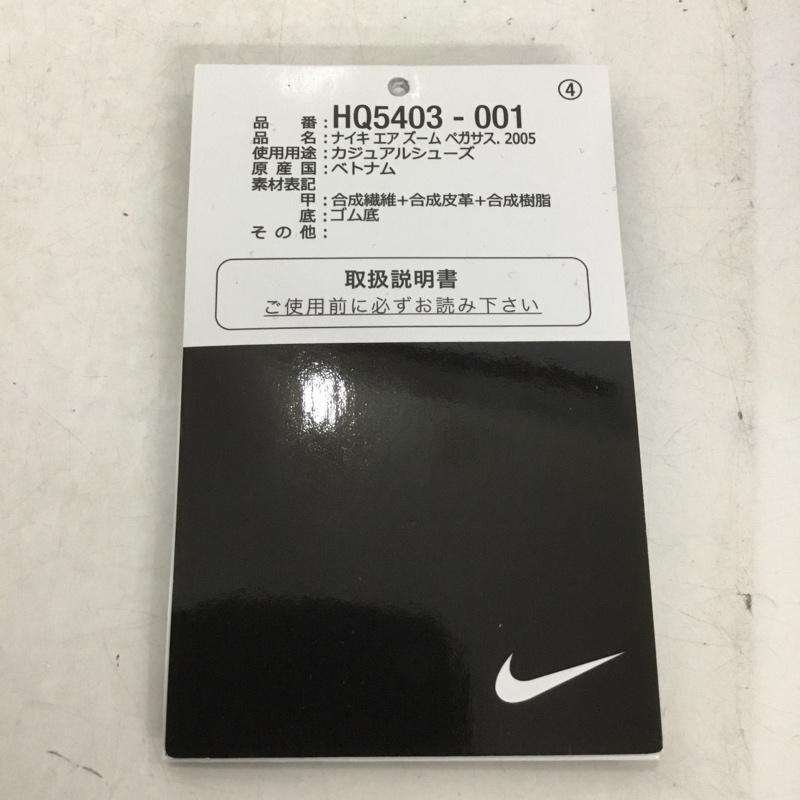 ナイキ NIKE スニーカー スニーカー HQ5403-001 AIR PEGASUS 2005 29cm 箱有 29.0cm ロゴ、文字 黒 / ブラック / X 銀 / シルバー / メンズ USED 古着 中古 10134278