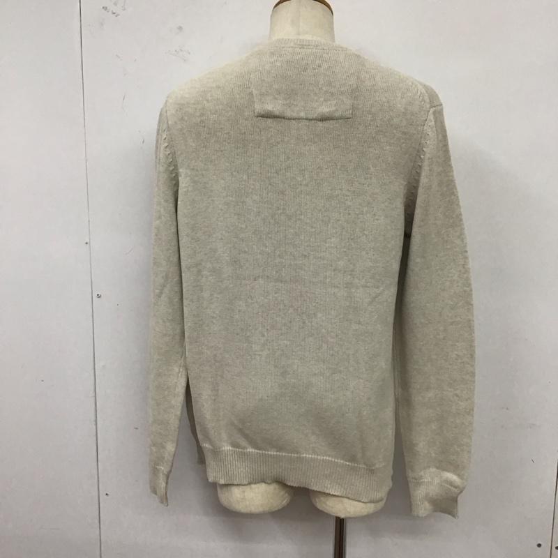 アイゾッド IZOD ニット、セーター 長袖 長袖ニットカットソー ニット セーター Vネックニット L ロゴ、文字 マルチカラー / マルチカラー / メンズ USED 古着 中古 10122020