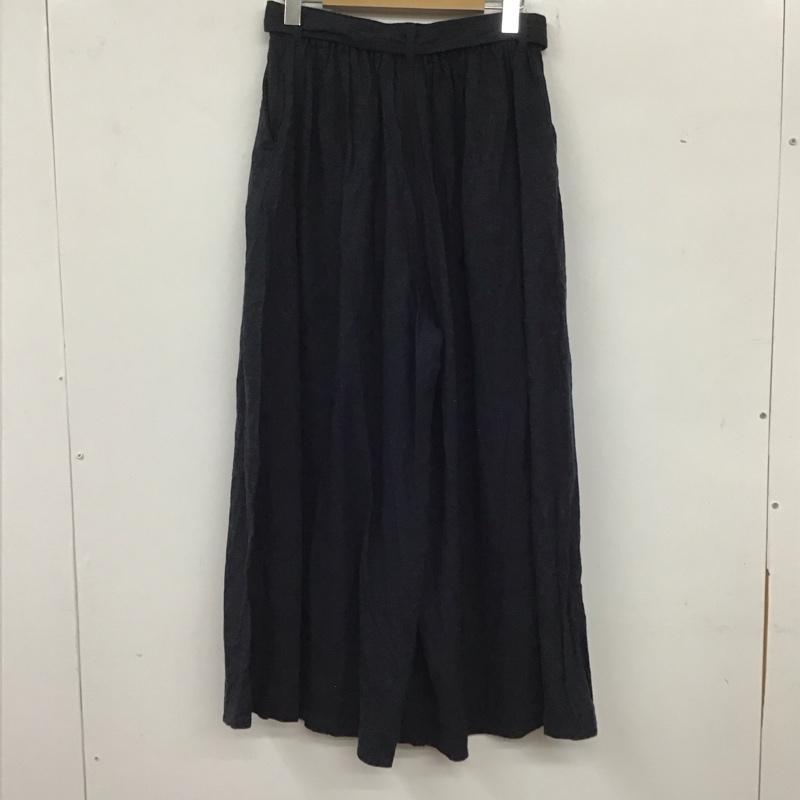ニコアンド niko and... ボトムス ボトムス ST82CL01AD ワイドパンツ M 無地 紺 / ネイビー / レディース USED 古着 中古 10136949