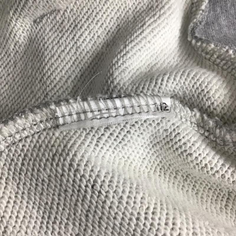 アディダス adidas ポロシャツ 長袖 長袖パーカー プルオーバーパーカー スウェット M ロゴ、文字 灰 / グレー / メンズ USED 古着 中古 10133712