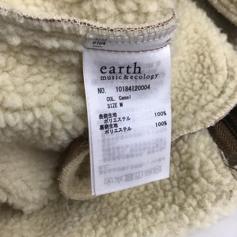アースミュージックアンドエコロジー earth music&ecology コート コート一般 ムートンコート M 無地 茶 / ブラウン / レディース USED 古着 中古 10130367