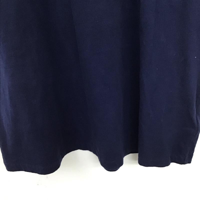 ポロラルフローレン POLO RALPH LAUREN ワンピース ひざ丈スカート 半袖ミニワンピース クルーネックワンピース L プリント 紺 / ネイビー / レディース USED 古着 中古 10136116