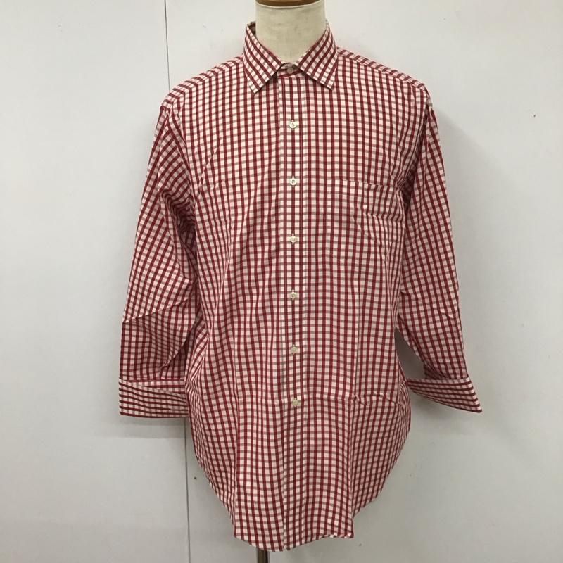 ブルックスブラザーズ BROOKS BROTHERS シャツ、ブラウス 長袖 長袖シャツ カラーシャツ ポケットシャツ 長袖カットソー チェックシャツ チェック 白 / ホワイト / X 赤 / レッド /  メンズ USED 古着 中古 10113008