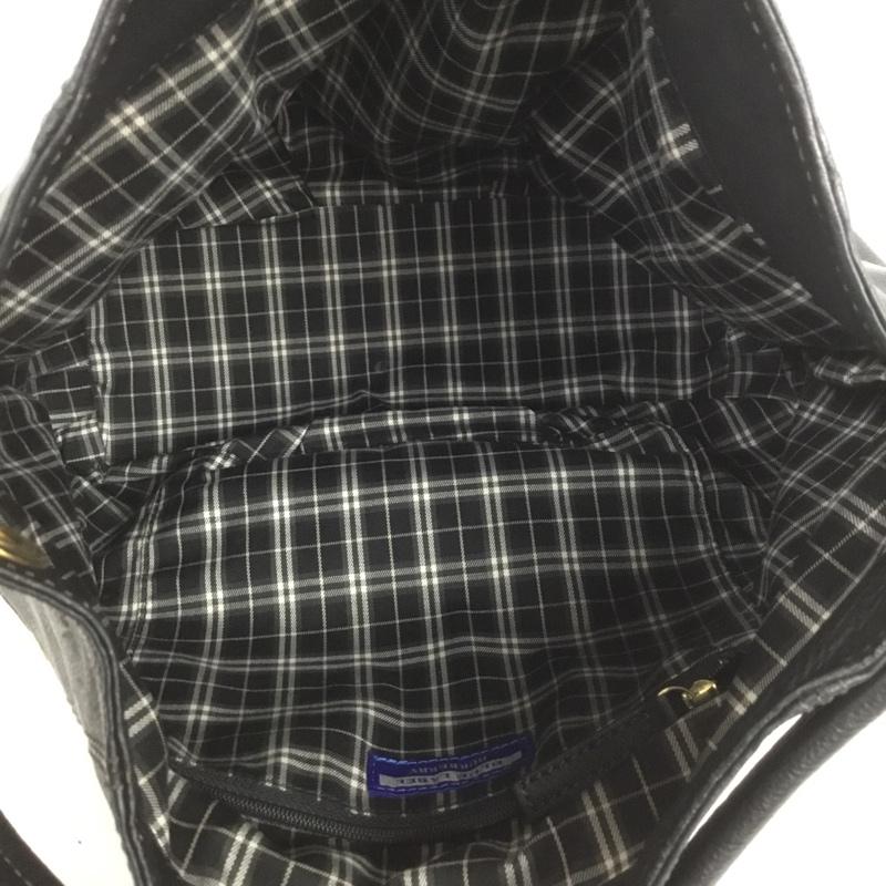 バーバリーブルーレーベル BURBERRY BLUE LABEL トートバッグ トートバッグ E2119-100-09 ハンドバッグ ロゴ、文字 黒 / ブラック / X 金 / ゴールド / レディース USED 古着 中古 10140048