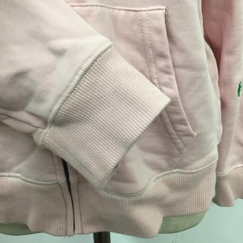 ポロラルフローレン POLO RALPH LAUREN パーカー 長袖 ジップアップ M 総柄 桃 / ピンク / レディース USED 古着 中古 10120361