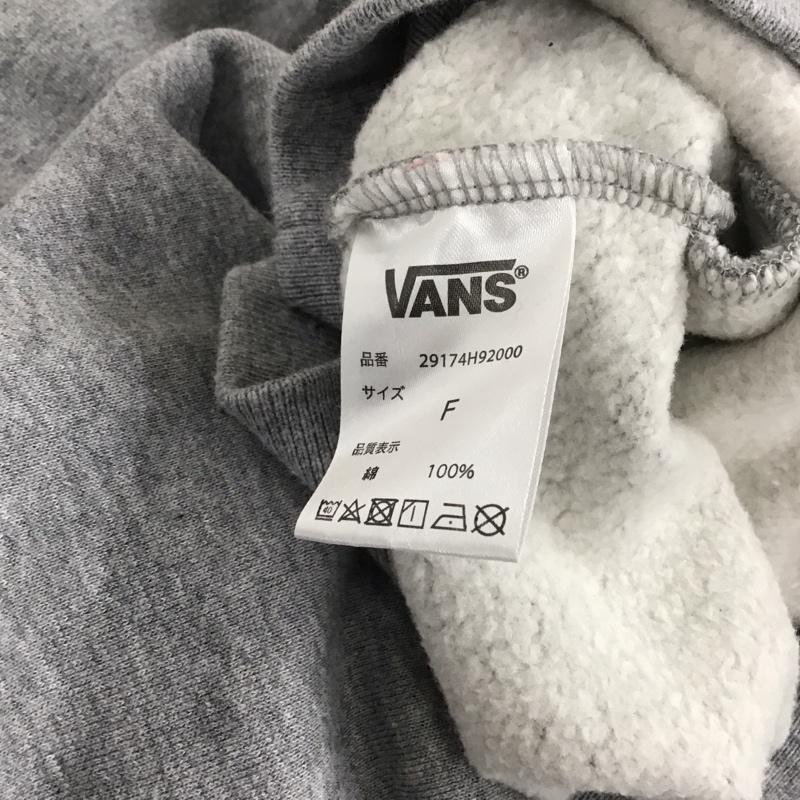 バンズ VANS ワンピース ミニスカート 29174h92000 スリーブプリントワンピース 長袖スウェットワンピース トレーナー FREE ロゴ、文字 灰 / グレー / メンズ USED 古着 中古 10111895