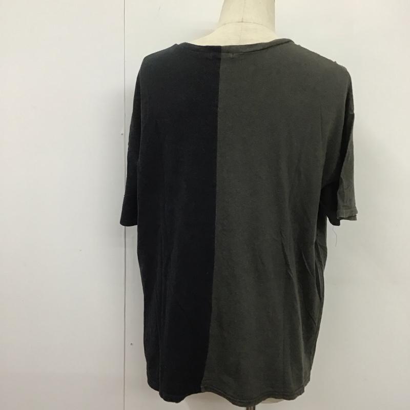 グラム glamb Tシャツ 半袖 半袖カットソー プリントTシャツ クルーネックカットソー 2 プリント 黒 / ブラック / X 灰 / グレー /  メンズ USED 古着 中古 10109099