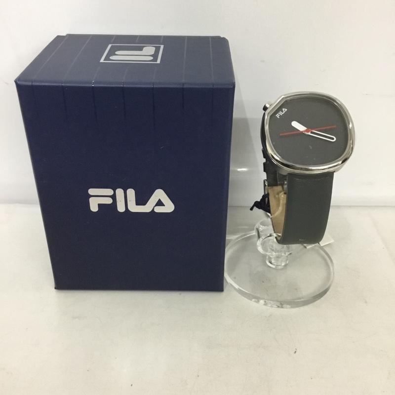 フィラ FILA 腕時計 アナログ(クォーツ式) 38-162-002 箱有 ロゴ、文字 灰 / グレー / レディース USED 古着 中古 10134425
