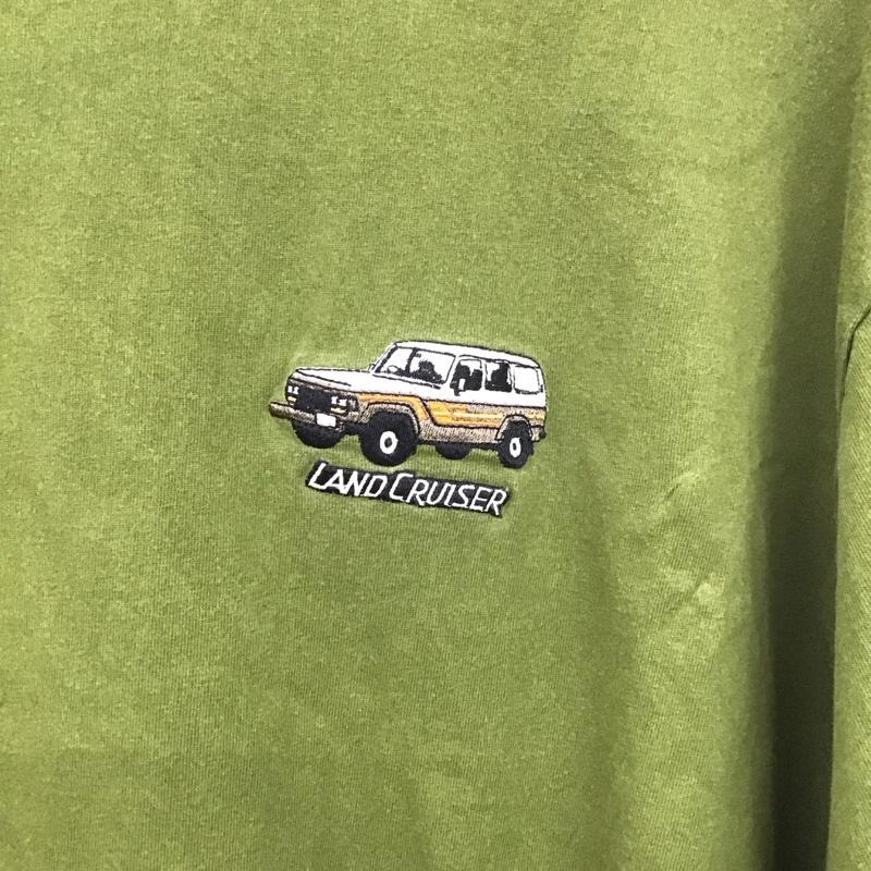 フリークスストア FREAK S STORE Tシャツ 半袖 半袖カットソー プリントTシャツ クルーネックカットソー L ロゴ、文字 カーキ / カーキ / メンズ USED 古着 中古 10138444