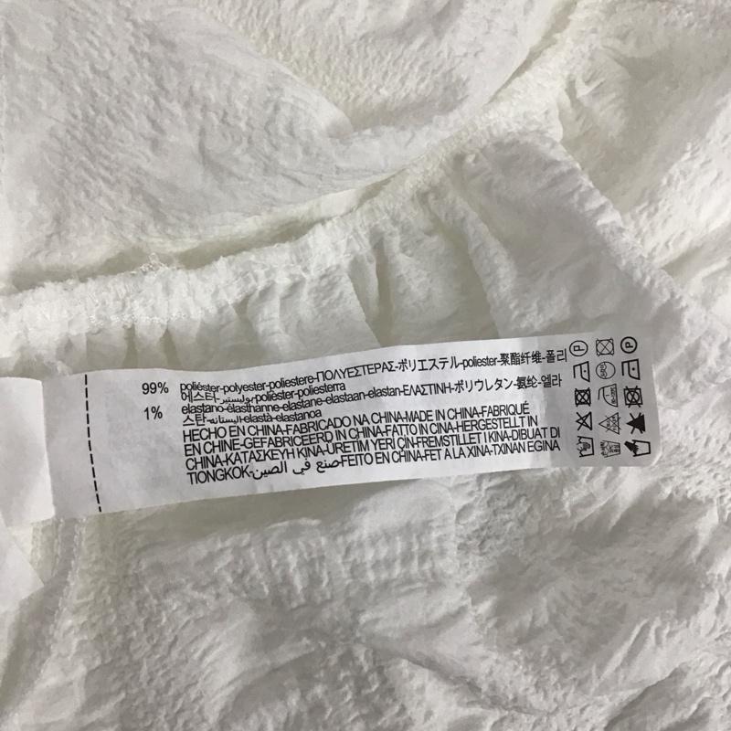 ザラ ZARA チュニック 七分袖 XS 無地 白 / ホワイト / レディース USED 古着 中古 10139375