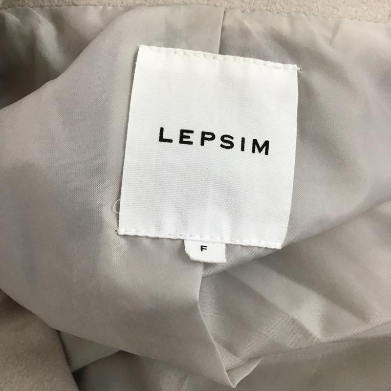 レプシィム LEPSIM コート コート一般 FREE 無地 灰 / グレー / レディース USED 古着 中古 10122252