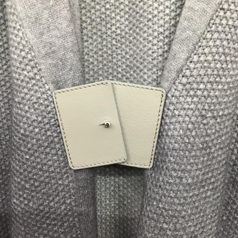 ファビアナフィリッピ FABIANA FILIPPI カーディガン 長袖 QW2213327 ショールカラー S 無地 灰 / グレー / レディース USED 古着 中古 10133751