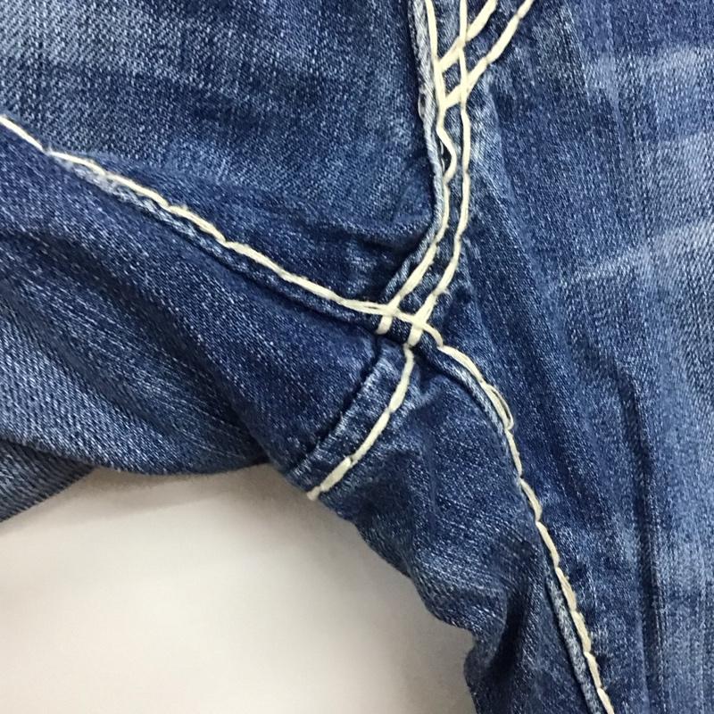 トゥルーレリジョン TRUE RELIGION パンツ デニム、ジーンズ デニムパンツ スリムパンツ カジュアルパンツ 30インチ 無地 インディゴ / インディゴ / メンズ USED 古着 中古 10132159