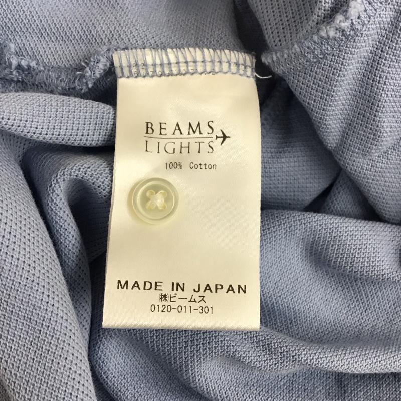 ビームスライツ BEAMS LIGHTS ポロシャツ 半袖 51-02-0140-012 XL ロゴ、文字 水色 / ライトブルー / メンズ USED 古着 中古 10118104