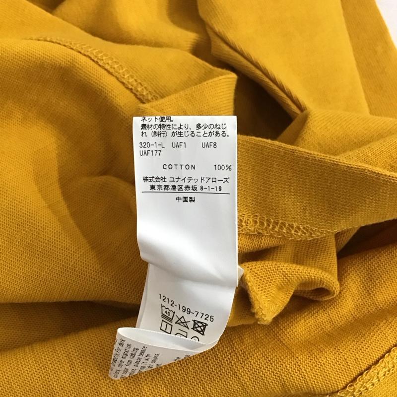 ビューティアンドユースユナイテッドアローズ BEAUTY&YOUTH UNITED ARROWS カットソー 長袖 長袖カットソー 無地カットソー クルーネック XL 無地 黄 / イエロー / メンズ USED 古着 中古 10142590