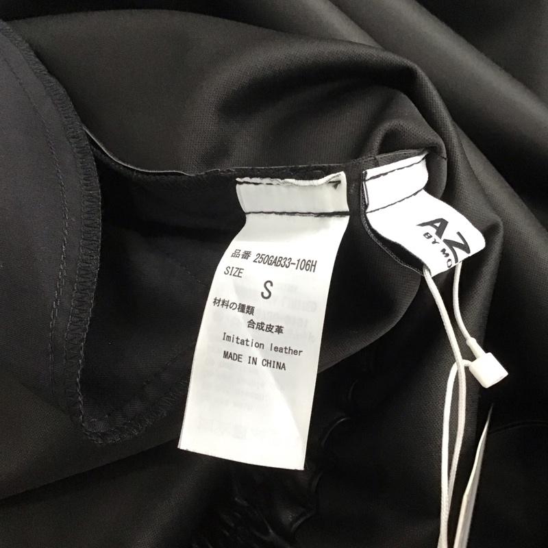 アズールバイマウジー AZUL BY MOUSSY ワンピース・ドレス・オールインワン ワンピース・ドレス・オールインワン 250gab33-106h フェイクレザージップアップジャンパースカー オールインワン S 無地 黒 / ブラック / レディース USED 古着 中古 10143717