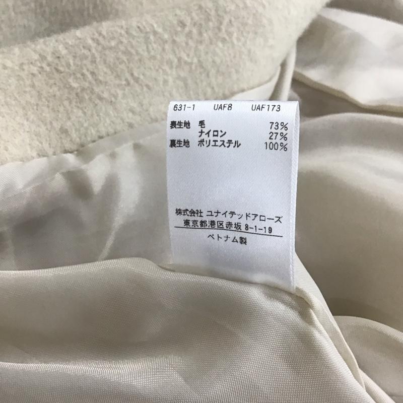 ユナイテッドアローズ UNITED ARROWS コート コート一般 9125-604-0017 MARW コクーンシルエット 38 無地 アイボリー / アイボリー / レディース USED 古着 中古 10131092
