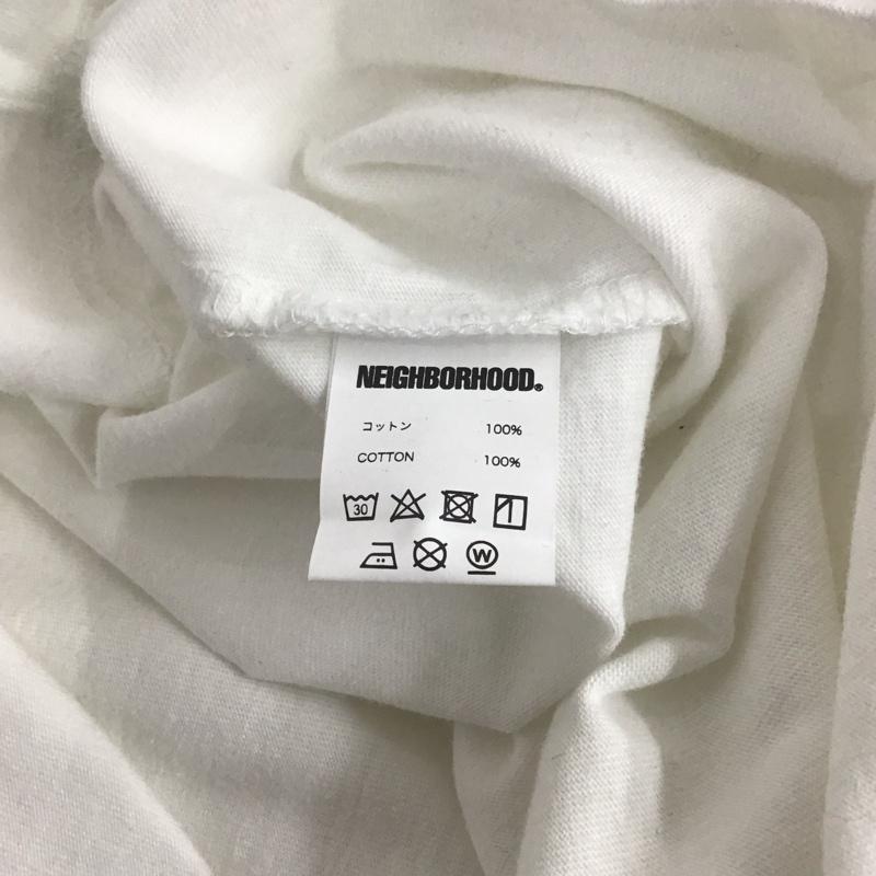 ネイバーフッド NEIGHBORHOOD カットソー 長袖 長袖カットソー クルーネックカットソー ロングスリーブカットソー プリントTシャツ M プリント 白 / ホワイト / メンズ USED 古着 中古 10123765