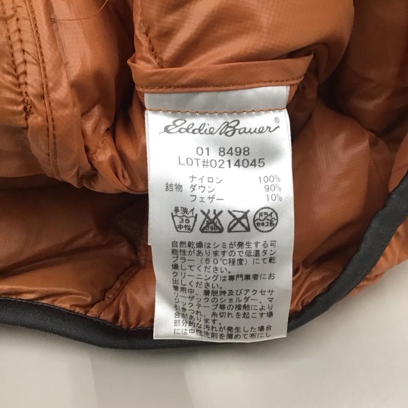 エディーバウアー Eddie Bauer ベスト ベスト ジップアップベスト ダウンベスト ノースリーブカットソー M 無地 橙 / オレンジ / メンズ USED 古着 中古 10110763