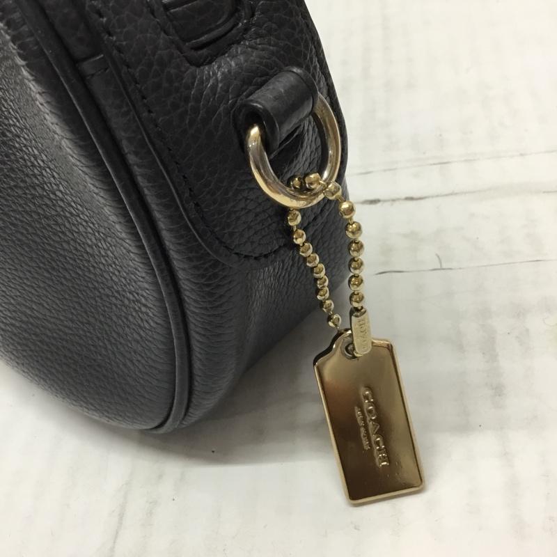 コーチ COACH ショルダーバッグ ショルダーバッグ F25922 レザー チェーン ロゴ、文字 紺 / ネイビー / X 金 / ゴールド / レディース USED 古着 中古 10117645