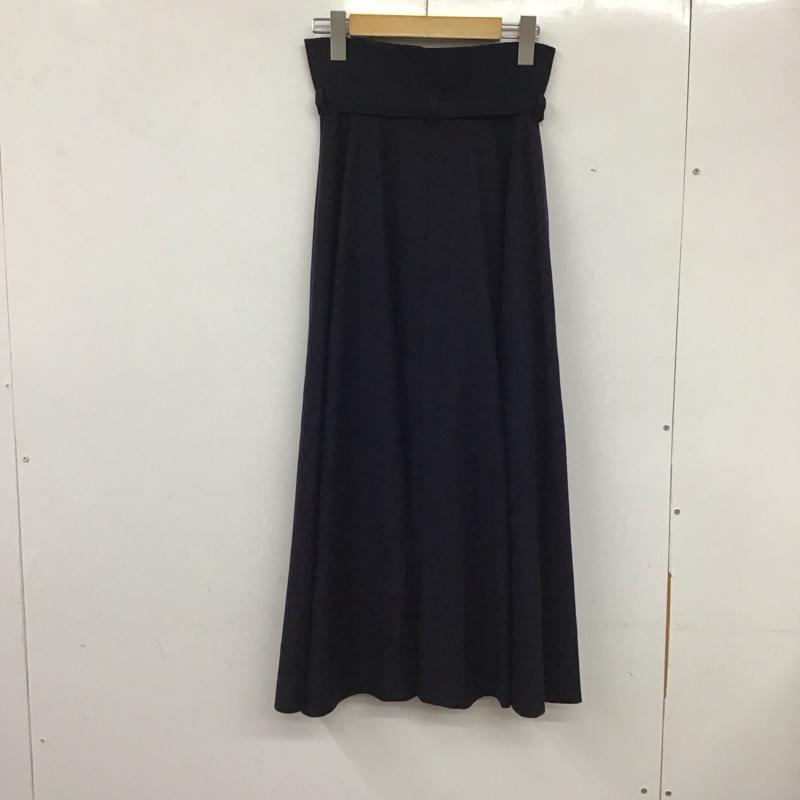 イヴサンローラン Yves Saint Laurent スカート ロングスカート ロングスカート フレアスカート カジュアルスカート 36 無地 紺 / ネイビー / レディース USED 古着 中古 10135056
