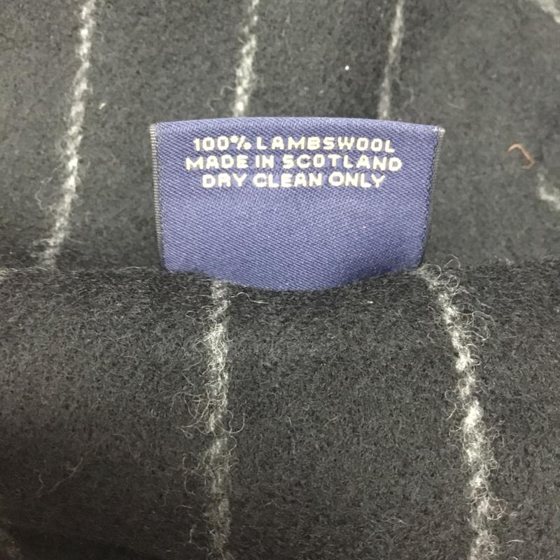 ブルックスブラザーズ BROOKS BROTHERS マフラー マフラー 346 フリンジ ストライプ 黒 / ブラック / メンズ USED 古着 中古 10113747