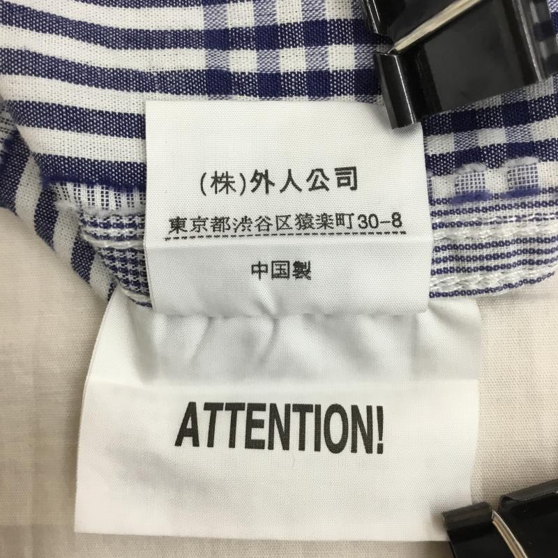 ガイジンメイド GAIJIN MADE シャツ、ブラウス 長袖 GAIJIN MADE 長袖シャツ チェック M チェック 白 / ホワイト / X 青 / ブルー / メンズ USED 古着 中古 10135899