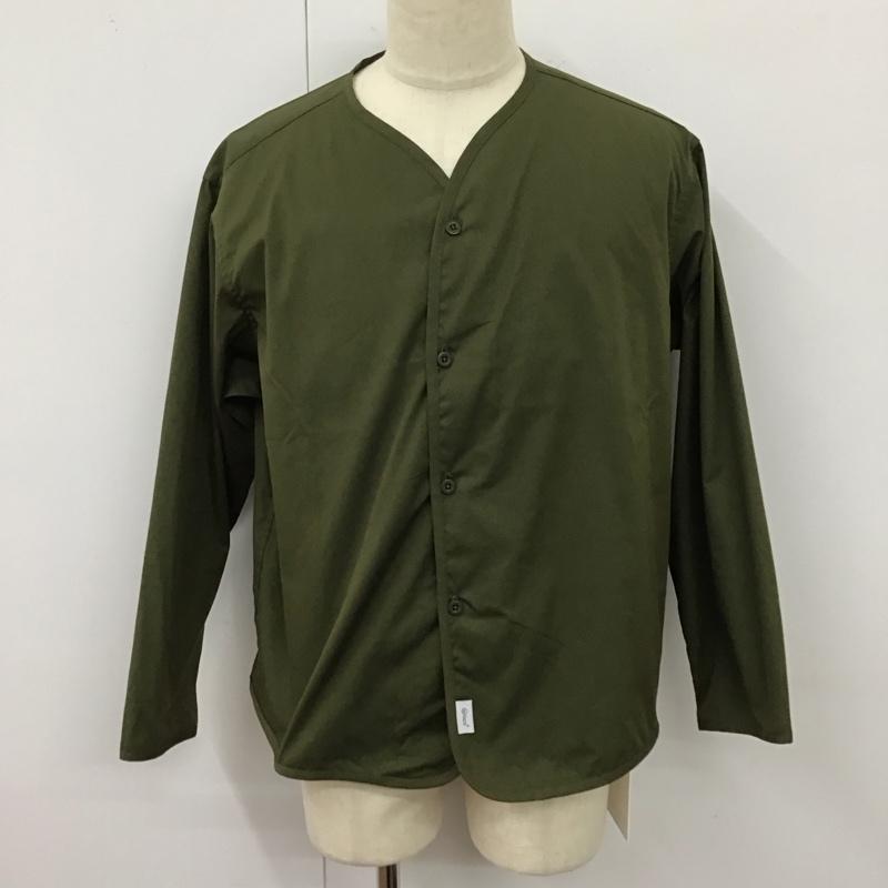 ダブルタップス WTAPS ジャケット、上着 ジャケット、ブレザー 242cwdt-shm04 SCOUTLSNYCOWEATHER 長袖ノーカラージャケット 1 無地 カーキ / カーキ / メンズ USED 古着 中古 10119118
