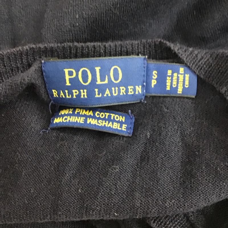 ポロラルフローレン POLO RALPH LAUREN ニット、セーター 長袖 Vネック S 無地 紺 / ネイビー /  レディース USED 古着 中古 10110251