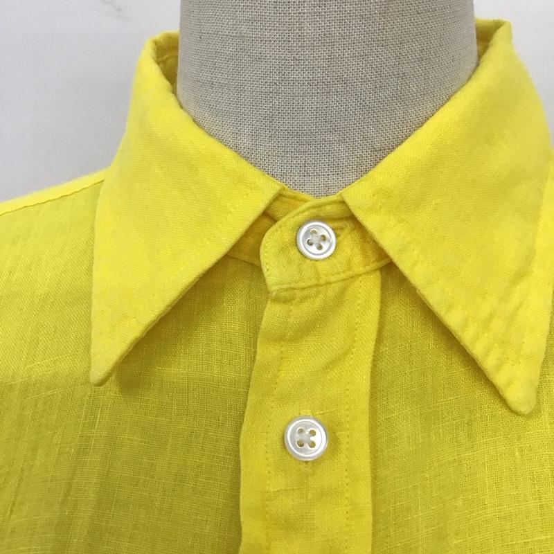 ポロラルフローレン POLO RALPH LAUREN シャツ、ブラウス 長袖 長袖シャツ カラーシャツ ポケットシャツ 長袖カットソー XS 無地 黄 / イエロー / レディース USED 古着 中古 10114522