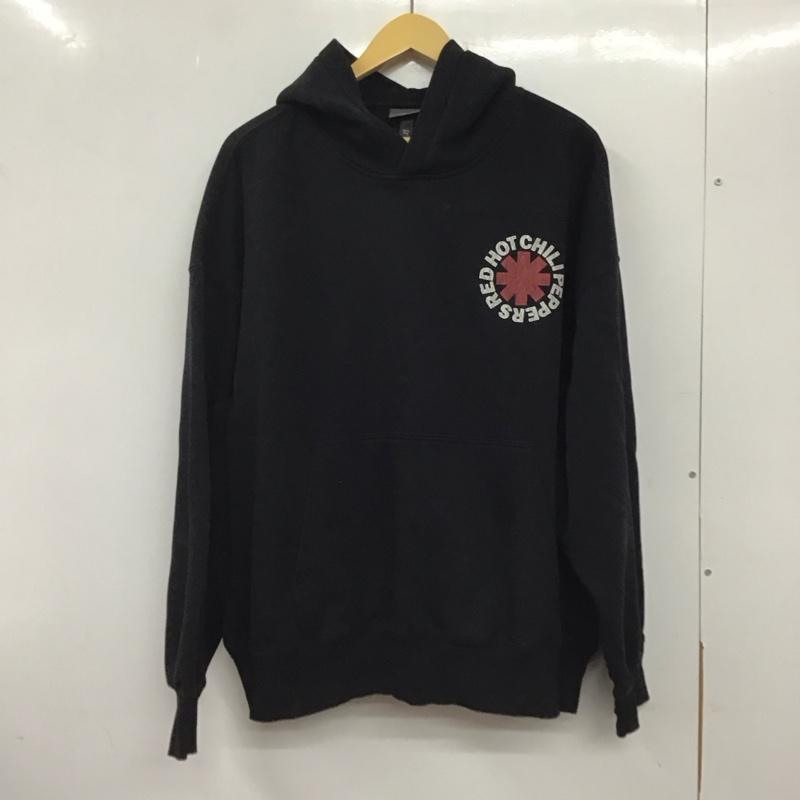ヘンネスアンドモーリッツ H&M パーカー 長袖 長袖パーカー プルオーバーパーカー スウェット XL プリント 黒 / ブラック / メンズ USED 古着 中古 10137632
