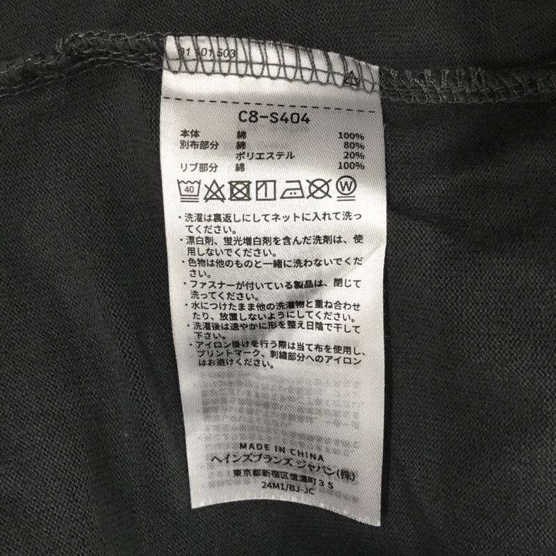 チャンピオン Champion カットソー 長袖 c8-s404 リブ切替ロングスリーブ 長袖Tシャツ 長袖カットソー XL 無地 黒 / ブラック / メンズ USED 古着 中古 10121776