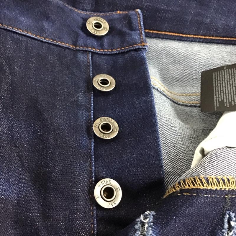 ジースターロゥ G-STAR RAW パンツ デニム、ジーンズ デニムパンツ スリムパンツ カジュアルパンツ ストレッチパンツ 28インチ 無地 インディゴ / インディゴ / メンズ USED 古着 中古 10130822