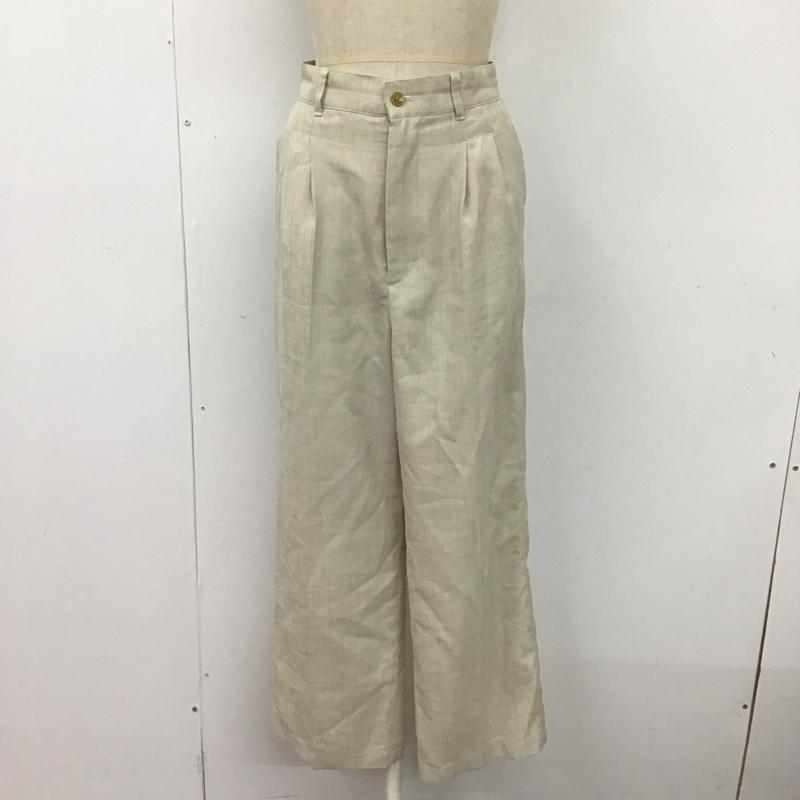 フリークスストア FREAK S STORE セットアップ セットアップ 222-3422 半袖ジャケット ストレートパンツ セットアップ 2点セット XS 無地 ベージュ / ベージュ / レディース USED 古着 中古 10109966