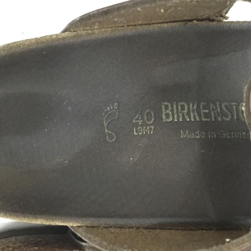 ビルケンシュトック BIRKENSTOCK サンダル サンダル Ramses トングサンダル 40 箱有 無地 茶 / ブラウン / メンズ USED 古着 中古 10137847