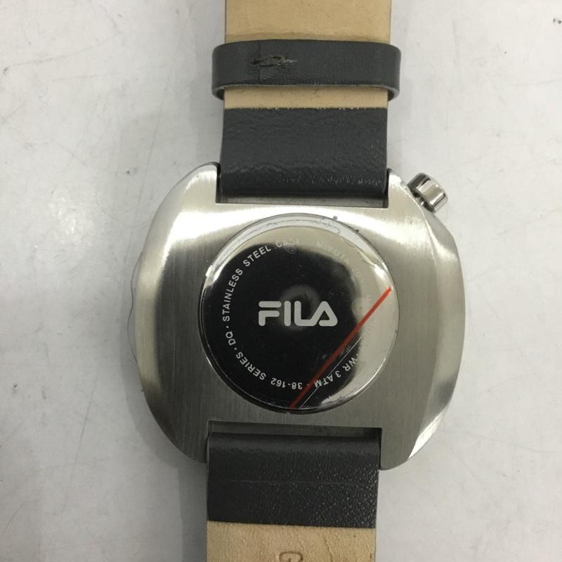 フィラ FILA 腕時計 アナログ(クォーツ式) 38-162-002 箱有 ロゴ、文字 灰 / グレー / レディース USED 古着 中古 10134425