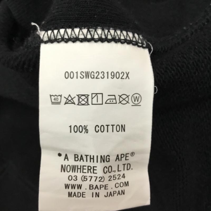 ベイプ BAPE トレーナー 長袖 001swg231902x スウェット 長袖トレーナー COACH コラボ クルーネックスウェット L ロゴ、文字 黒 / ブラック / メンズ USED 古着 中古 10109437