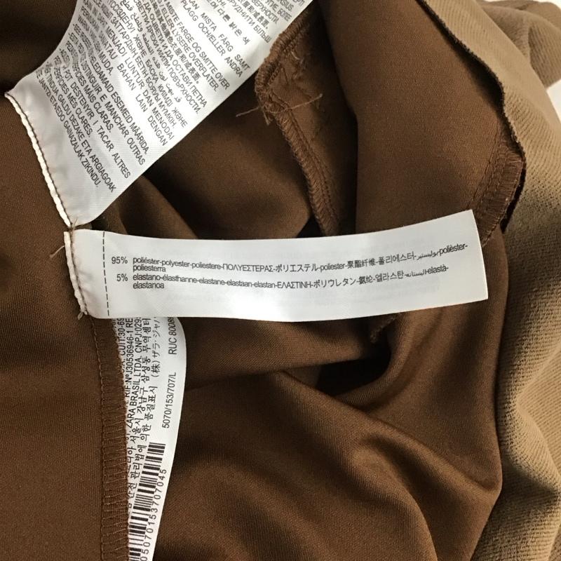 ザラ ZARA コート コート一般 5070 153 707 フェイクスエードツイルコート ロングジャケット L 無地 茶 / ブラウン / レディース USED 古着 中古 10138657