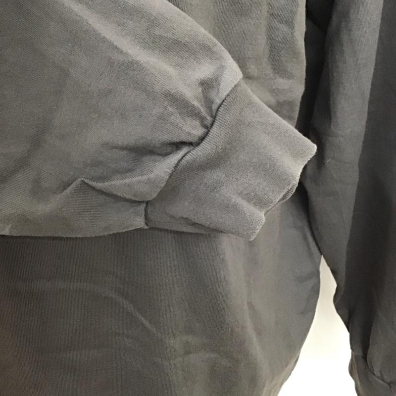 グラフペーパー Graphpaper カットソー 長袖 長袖カットソー クルーネックカットソー ロングスリーブカットソー プリントTシャツ FREE 無地 灰 / グレー / メンズ USED 古着 中古 10113628