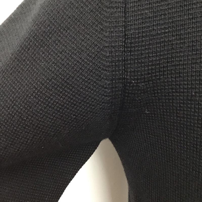 バーバリーブラックレーベル BURBERRY BLACK LABEL ニット、セーター 長袖 bmt10-118-09 長袖ニット ジップアップニットジャケット アウター セーター 2 ロゴ、文字 黒 / ブラック / メンズ USED 古着 中古 10106326